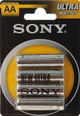 Батарейка AA Sony New Ultra LR6 солевая (4 шт/упак.)