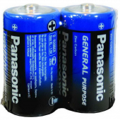 Батарейка солевая Panasonic Zinc Carbon R20BER