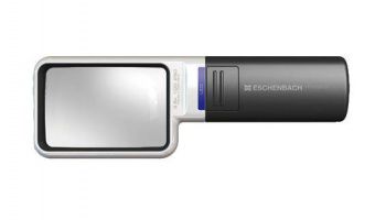 Лупа на ручке асферическая дифракционная Eschenbach Mobilux LED 4x, 75x50 мм, с подсветкой
