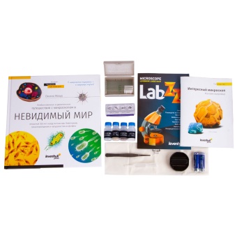 Набор Levenhuk LabZZ MV1 Orange: микроскоп и книга