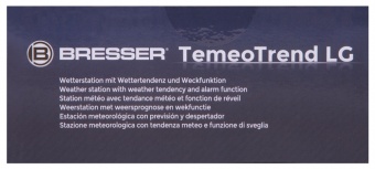 Метеостанция Bresser TemeoTrend LG с радиоуправлением, черная