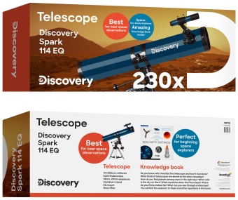 Телескоп Discovery Spark 114 EQ с книгой